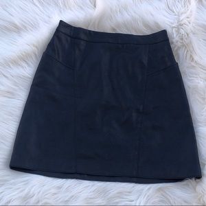 Faux leather mini skirt